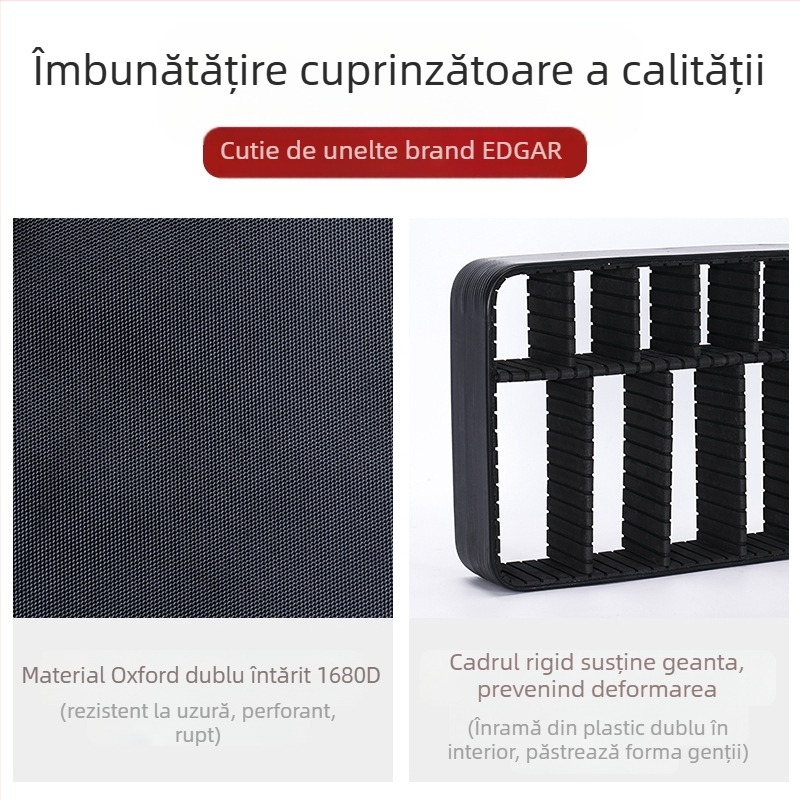 Geantă de machiaj din pânză Oxford, formă verticală pătrată, buzunar cu fermoar, închidere cu fermoar, capacitate 36–55 L