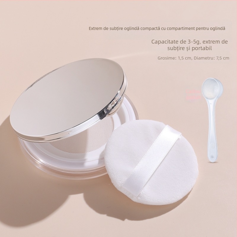 Cutie de ambalare pentru pudră de piper negru, cu un design compact și portabil, construcție etanșă și plasă elastică pentru o capacitate mare.