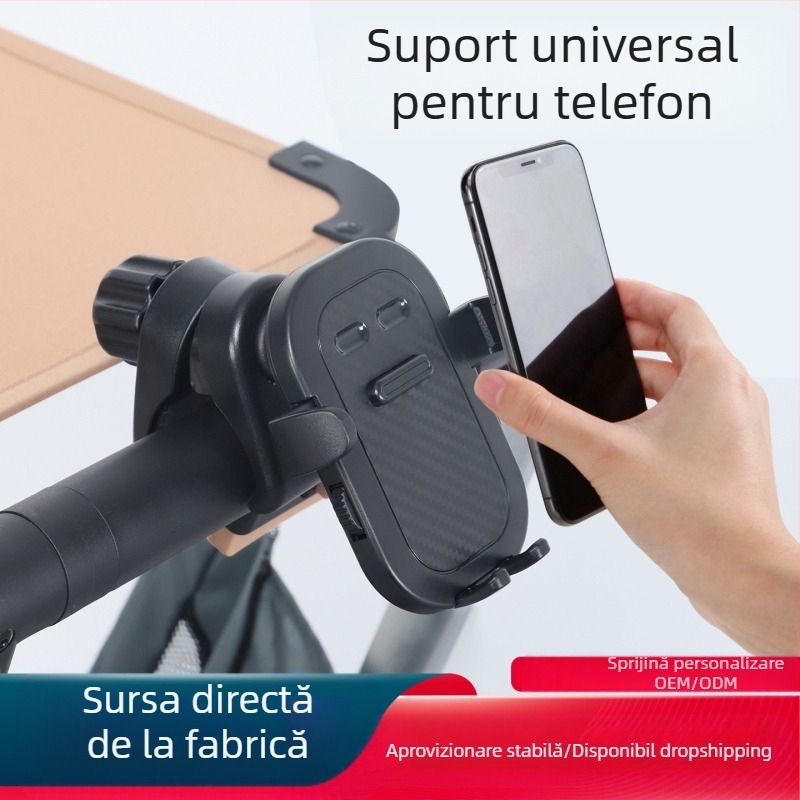 Suport pentru telefon auto pentru bebeluși – material ABS, suport universal pentru navigație la cărucior, Penguin Cup Holder