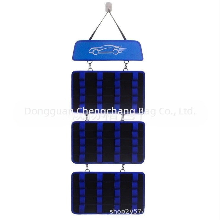 Organizator portabil pentru depozitare jucării auto, model Cy215, țesătură Oxford, capacitate de încărcare 5 kg