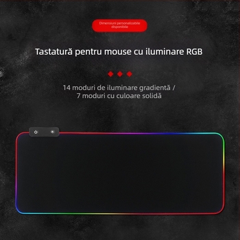 Pad de mouse gaming - Cauciuc/ABS, Personalizare logo, Procesare personalizată (Material: Cauciuc/ABS; Personalizare logo: Da; Procesare: Personalizată)