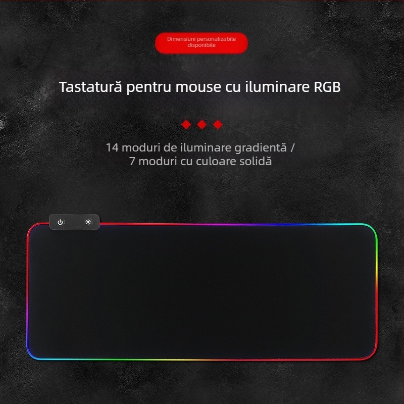 Pad de mouse gaming - Cauciuc/ABS, Personalizare logo, Procesare personalizată (Material: Cauciuc/ABS; Personalizare logo: Da; Procesare: Personalizată)