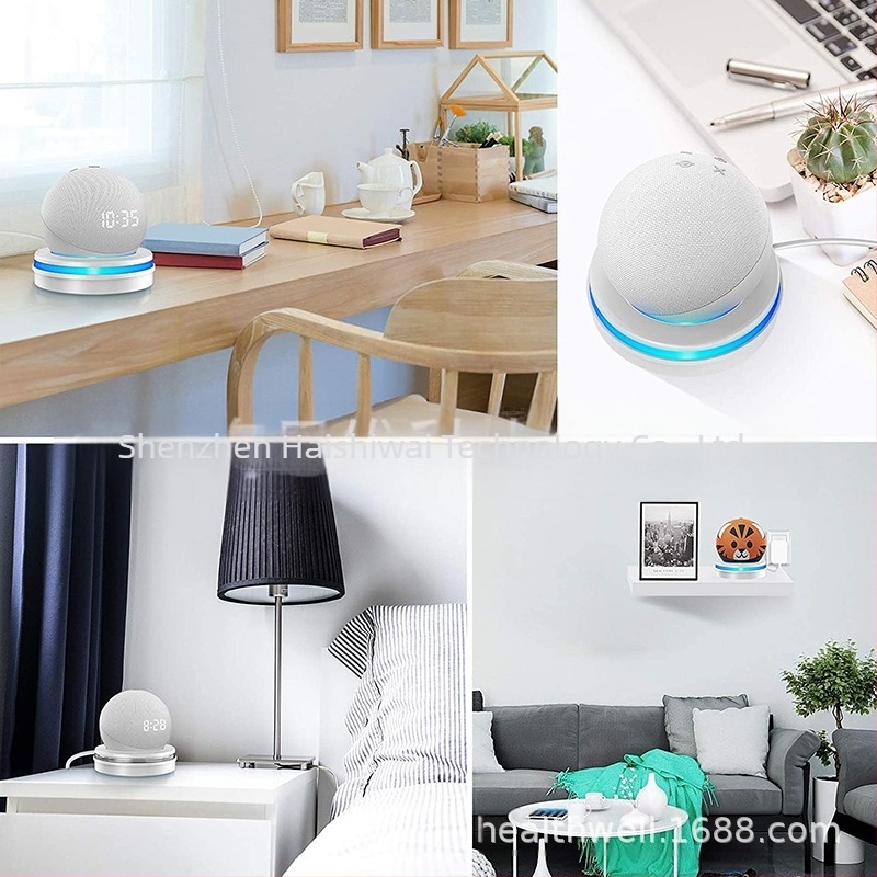 Echo Dot 4th/5th suport de birou | OOPSCOOL M7 | Material PC+ABS | Accesorii audio