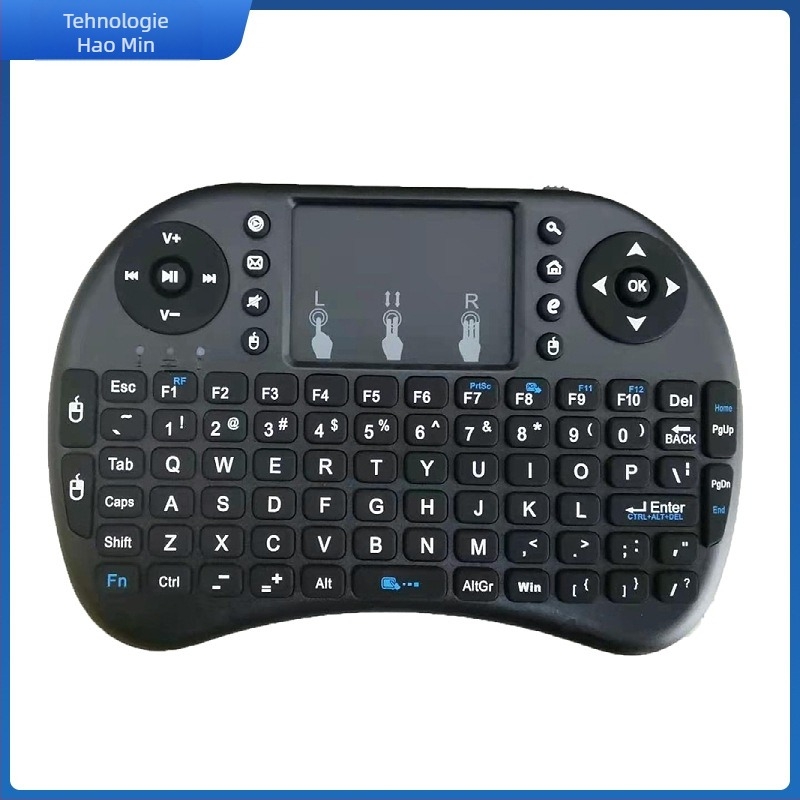 Kit tastatură și mouse fără fir i8, 92 taste, 2.4G, senzor optic 1000 dpi, Plug-and-Play, rază de 10 m