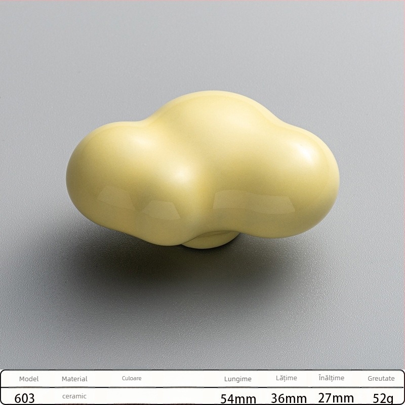 Mâner de ușă pentru dulap cu motive desen animate: Stea de mare, nor și melc; aliaj de zinc; finisaj oxidat; gaură unică; potrivit pentru sertare și uși de dulap