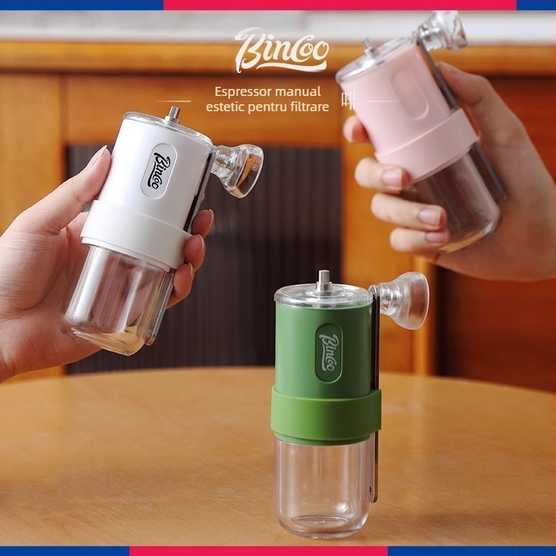 Bincoo râșniță de cafea manuală, râșniță de cafea cu mâner, portabilă, măcinare reglabilă