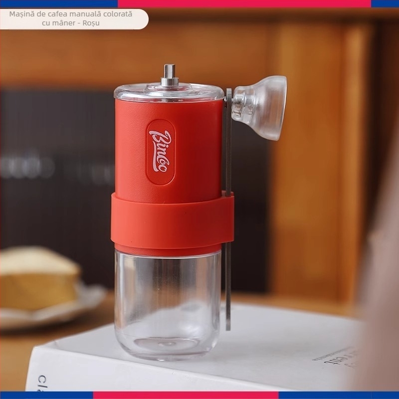 Bincoo râșniță de cafea manuală, râșniță de cafea cu mâner, portabilă, măcinare reglabilă