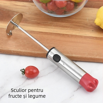 Core pentru fructe și legume, oțel inoxidabil 304, extractor de nucleu rotativ, logo personalizat