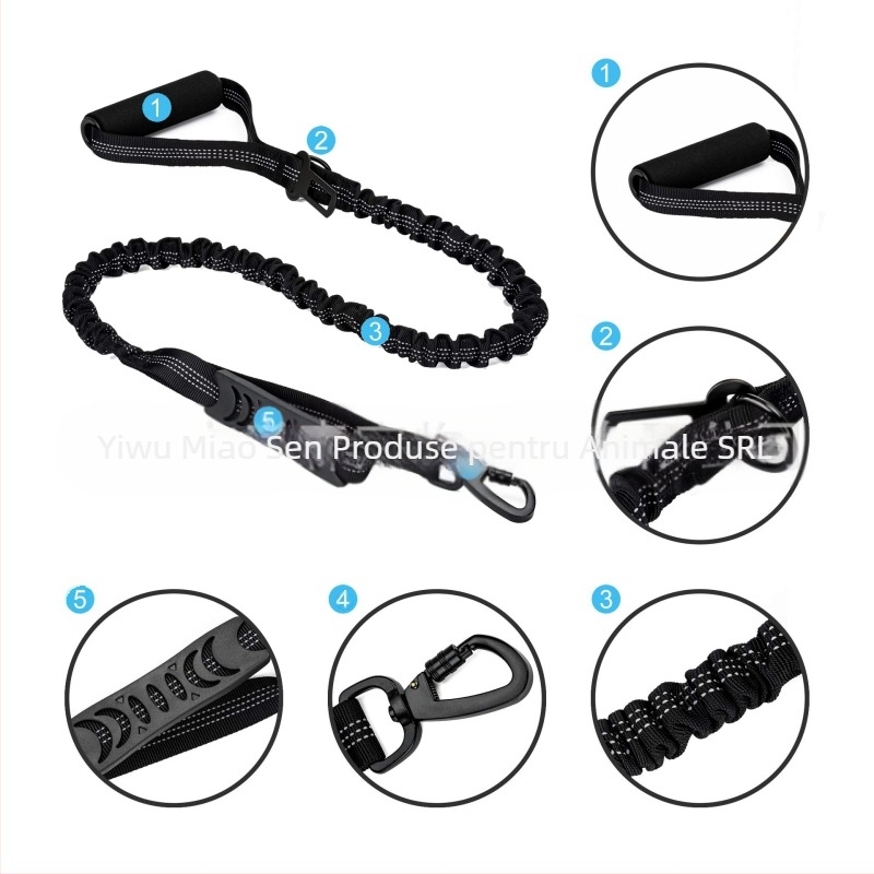 Lesă pentru câini - Retractabilă, Nylon, Multifuncțională, Origine Zhejiang