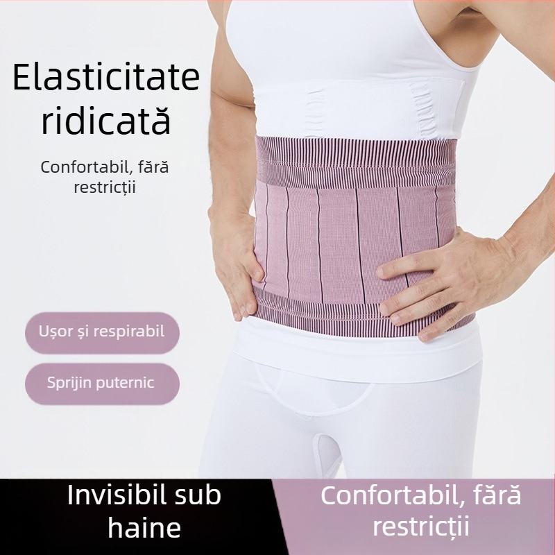 Corset talie fără cusături pentru modelarea corpului, ușor, cu elasticitate înaltă, din spandex, unisex, potrivit pentru toate sporturile