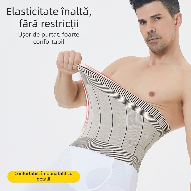 Corset talie fără cusături pentru modelarea corpului, ușor, cu elasticitate înaltă, din spandex, unisex, potrivit pentru toate sporturile