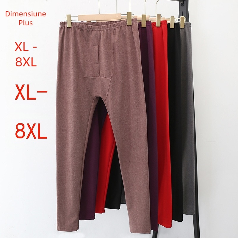 Pantaloni termici pentru bărbați din velur, țesătură amestecată cu spandex, un singur strat, greutate moderată, călduroși