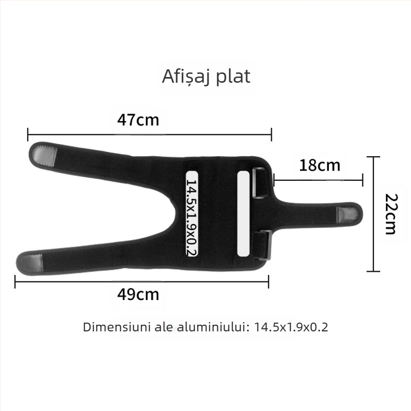 Protecții pentru coate pentru sport, presiune reglabilă, benzi de aluminiu detașabile și curele de susținere