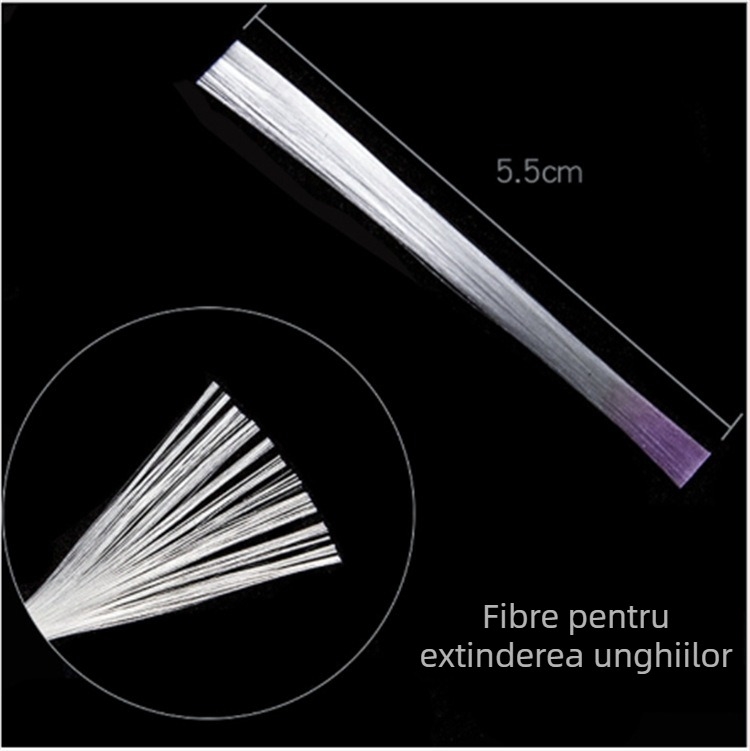 Set de prelungire a unghiilor din fibră de sticlă, cu aplicare rapidă, 68 g