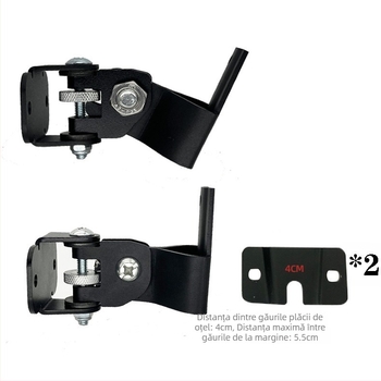 Suport pentru difuzoare montat pe perete, din metal integral, coloană îngroșată, pentru difuzoare centrale și surround, universal, FX366 — Fx fengxiang