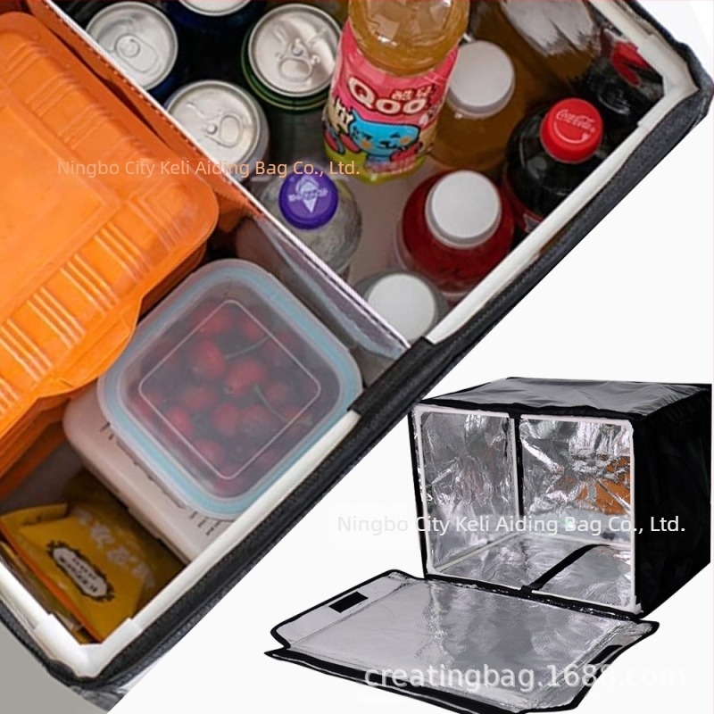 Geantă pentru livrarea mâncării și picnic cu curele de rucsac, material Oxford, capacitate 32/48/62, stil modern minimalist