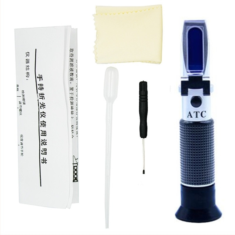 HXTS10 Refractometru cu prismă pentru apă de mare și apă sărată, instrument optic de măsurare a salinității, intervalul 0–100%