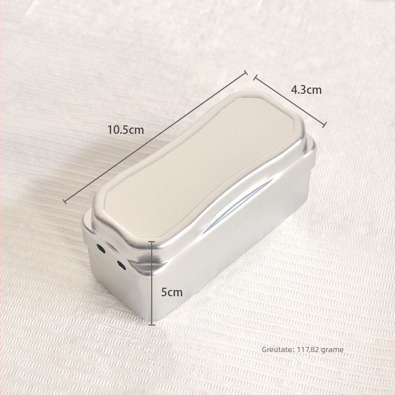 Casetă de depozitare și dezinfectare a capetelor de șlefuire, din aliaj de aluminiu, 40 de găuri, pentru unghii