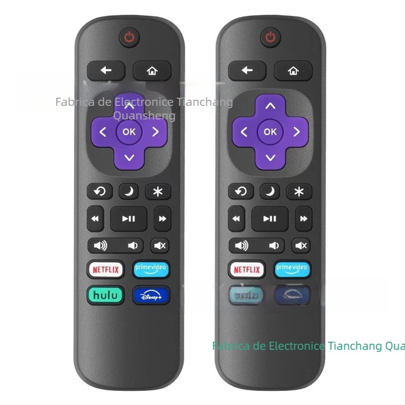 QC telecomandă pentru Roku TV – model New Side Key, rază de transmisie 15m, pentru televizor