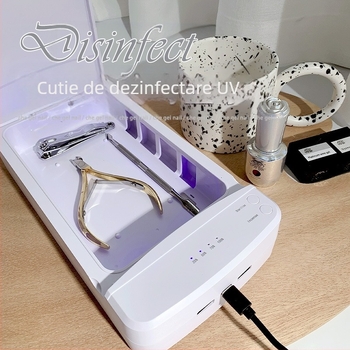 Cutie dezinfectantă pentru unelte de manichiură – dezinfectare ultravioletă, model Disinfection Box, Che Gel