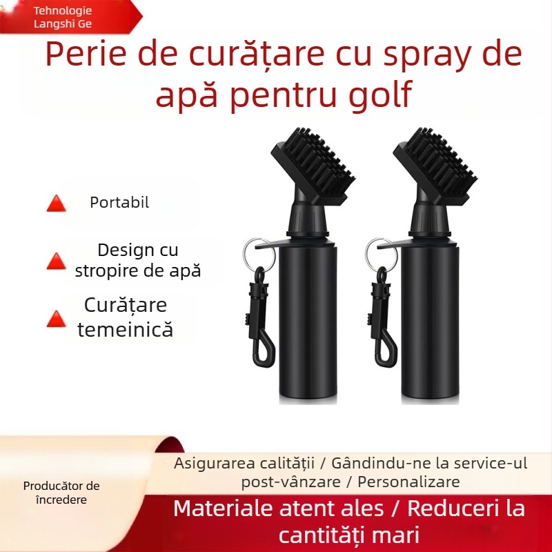 LSG perie de curățare pentru golf din plastic și microfibră, personalizare logo disponibil