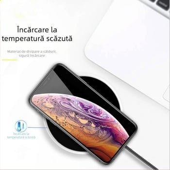 Încărcător wireless de birou încorporat, 10W încărcare rapidă, interfață USB, intrare 1.5A, certificat FCC/CE/ROHS