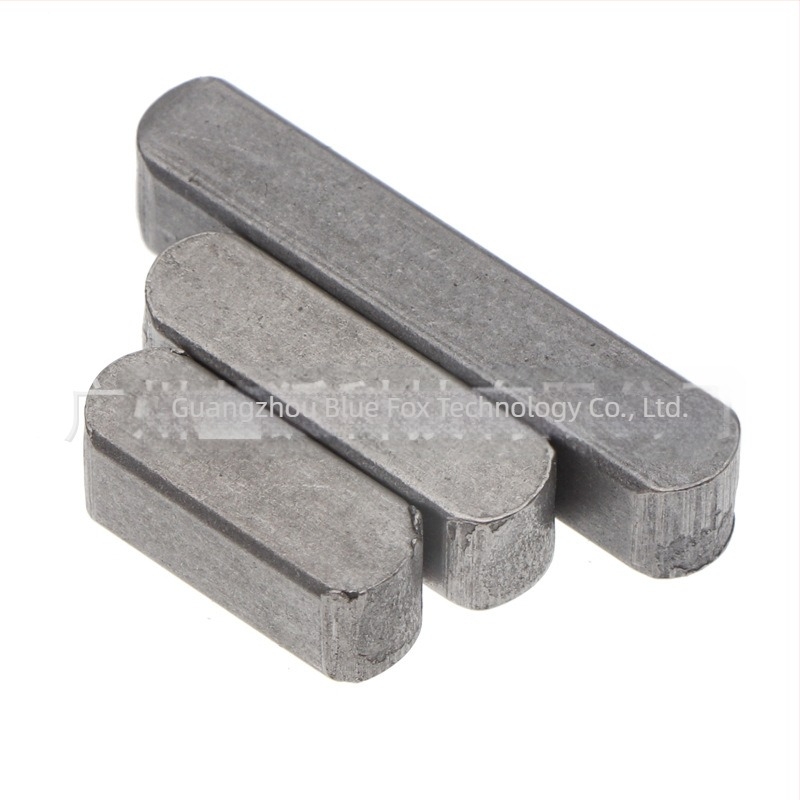 Pin cheie plat Type A, cu capete semicirculare duble, secțiune paralelă/pătrată, standard GB1096, marcă Blue Fox