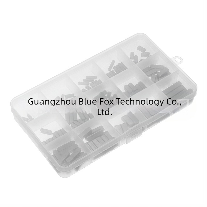 Pin cheie plat Type A, cu capete semicirculare duble, secțiune paralelă/pătrată, standard GB1096, marcă Blue Fox