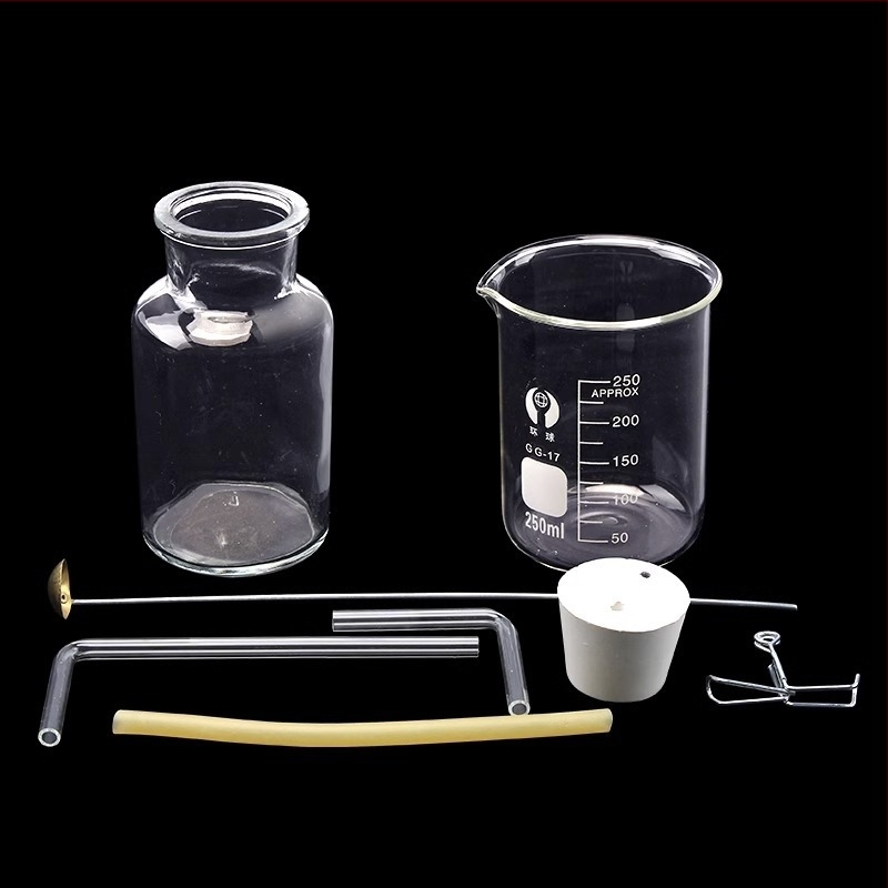 Dispozitiv educațional pentru determinarea conținutului de oxigen în aer prin combustie cu fosfor roșu