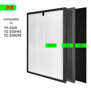 Accesoriu pentru filtru pentru purificatorul de aer Sharp FP-E50E – Brand Jingqi, Model JX-XPE50E, Compatibil FP-E50E
