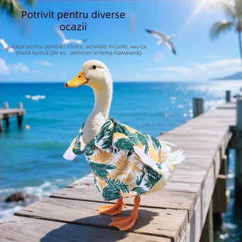 Cămașă în stil scandinav, poliester, Pet taro, pentru rațe