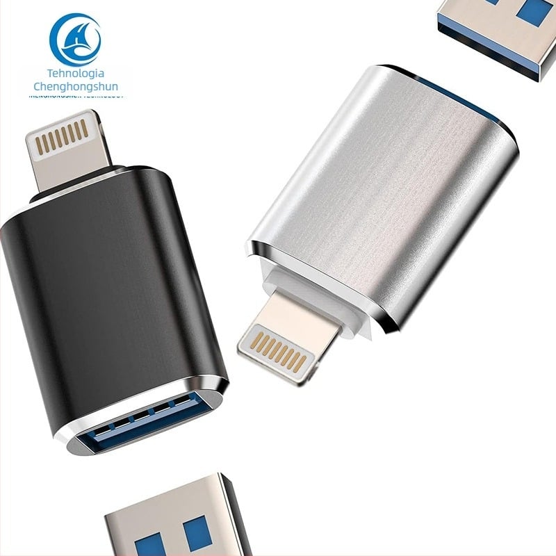 Adaptor OTG USB 3.0 pentru iPhone 12/13/14 – citește stick USB, microfon, mouse și tastatură