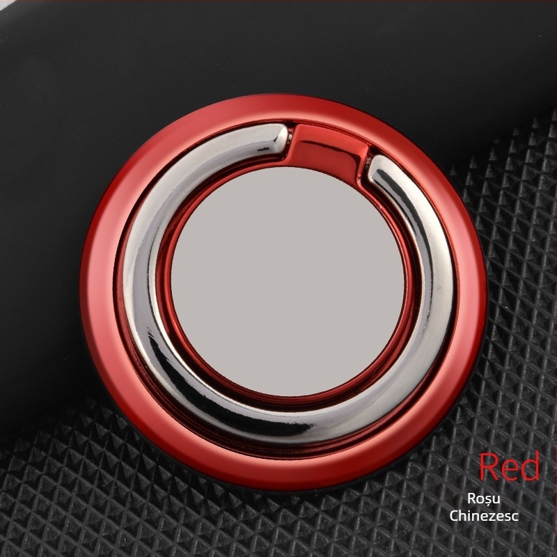 Baodun suport inelar metalic pentru telefon cu logo magnetic și suport auto, model BDA541-1704, compatibil cu Huawei/Honor/OPPO/ZTE/Meizu/Apple, universal pentru telefoane, utilizare în exterior, suport personalizare