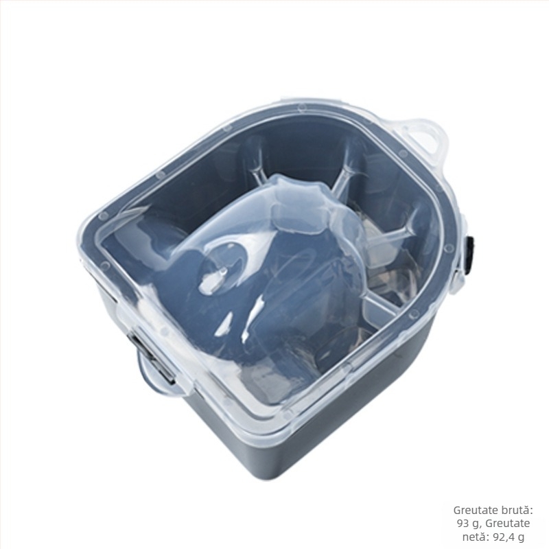 Vas de înmuiat mâinile pentru manichiură, din plastic, izolație cu încuietoare dublă, 250 g net