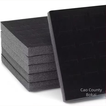 Insertie din burete pentru interiorul cutiei de bijuterii cu compartimente multiple pentru inele, cercei și brățări (material: burete de ambalaj, model BK911)