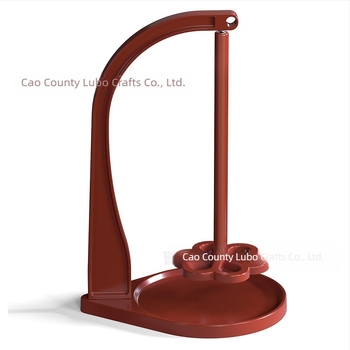 Suport din lemn pentru fir, rotativ, cu bază detașabilă în formă de floare — 3 niveluri, pentru tricotat și țesut