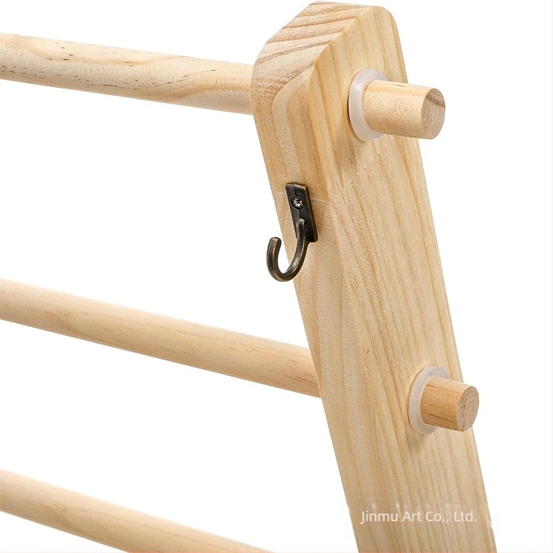 Raft de depozitare pentru panglici din lemn – 4 etaje, de birou, multifuncțional, Material: lemn/bambus, Stil: simplu și modern