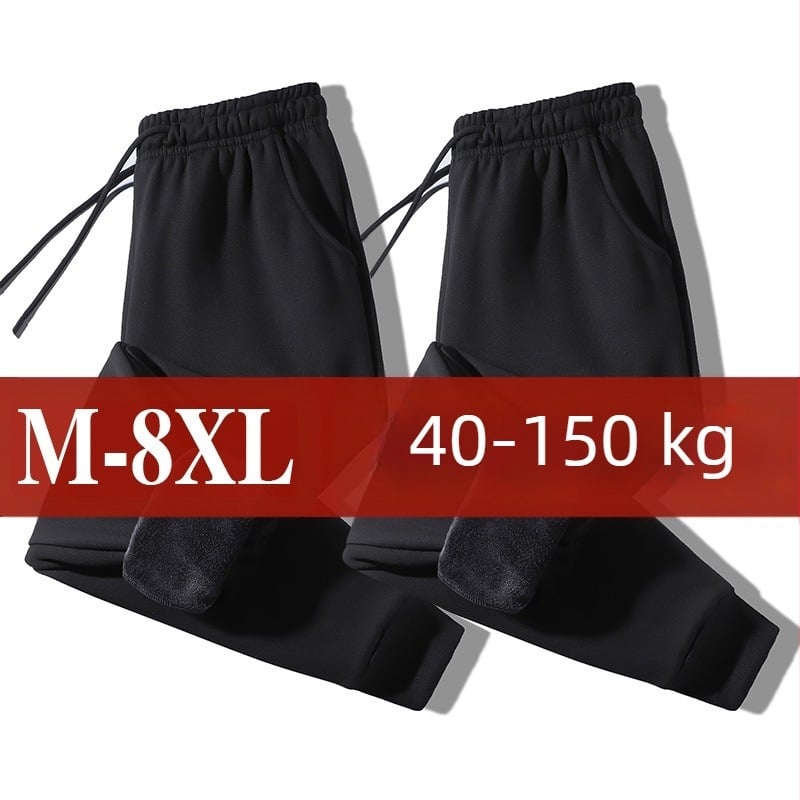 Pantaloni de iarnă pentru bărbați din poliester, croială lejeră