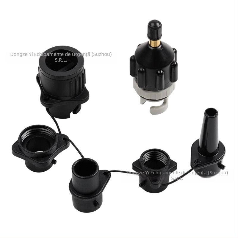 Adaptor de valve multifuncțional pentru SUP gonflabil, caiac și saltea gonflabilă; din nylon