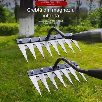  Lopată de buruieni din oțel mangan cu dinți – unealtă agricolă multifuncțională pentru afânarea solului