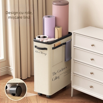 Cutie de depozitare pentru yoga, pliabilă, cu roți de 360°, capacitate 40–50 L, dimensiuni 56×39×20 cm