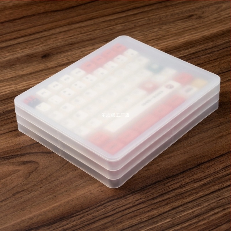 Cutie de depozitare pentru capace de taste pentru tastatura mecanică — Stackabilă, Rezistentă la praf, Material PP, Design modern minimalist