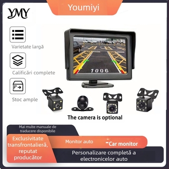 Display auto pentru camera de mers înapoi, ecran TN, rezoluție 480P-720P, intrare AV, compatibil universal