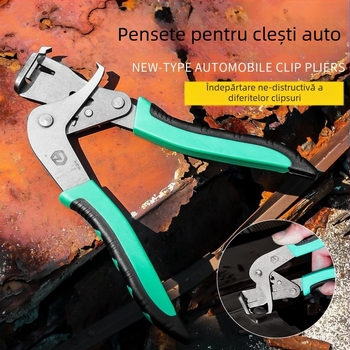 Clip panou interior auto – Clip inferior detașabil; Material: ABS + oțel inoxidabil; Greutate 0.161; Funcție: Reparații auto; Caracteristici: Cuplare