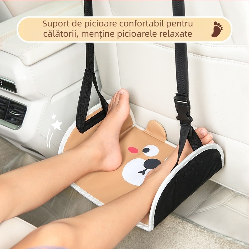 Sprijin pentru picioare pentru spatele scaunului auto al copilului, din piele, impermeabil și rezistent la uzură, personalizare disponibilă, imprimare logo
