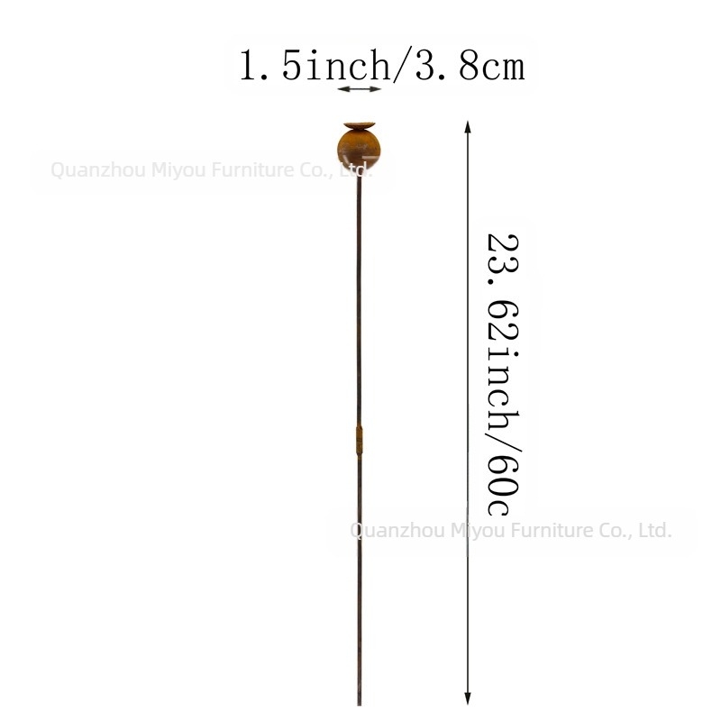 Col decorativ din oțel pentru gazon – artă geometrică metalică, stil minimalist modern