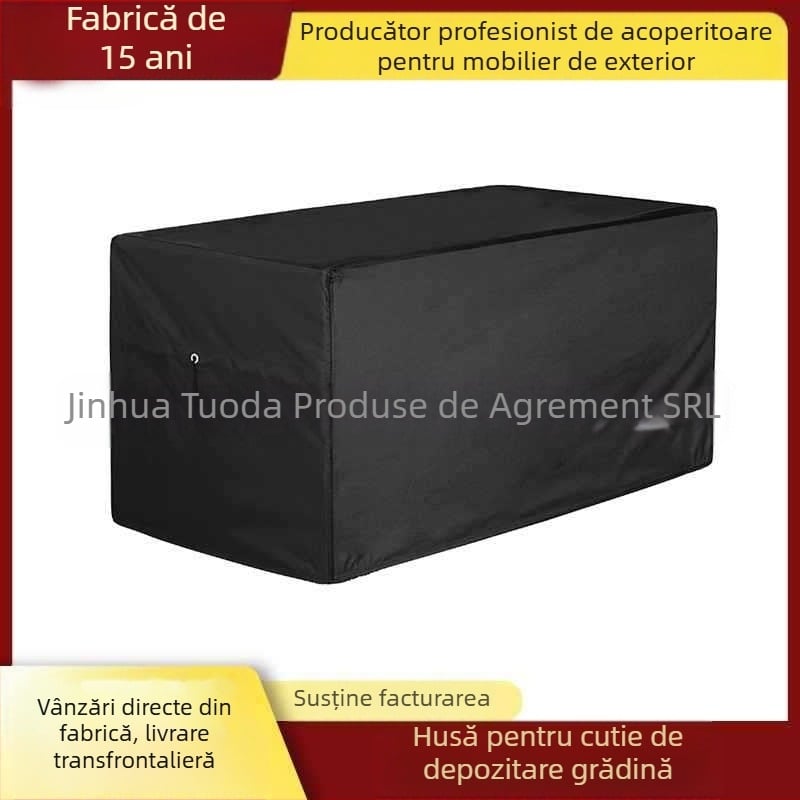 Husă pentru cutie de depozitare din grădină – poliester Oxford, exterior, rezistent la ploaie, stil modern minimalist