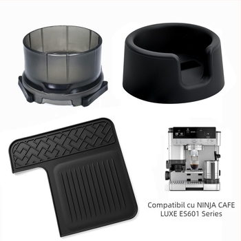 Set accesorii filtrare pentru mașina de cafea ES601 – bază pentru mâner, inel de filtrare și suport antiaderent superior (Model ES601 • Filtrare • Dispozitiv de filtrare cafea • Accesorii)