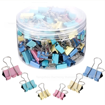 Clipsuri metalice pentru hârtie – Dacheng, metal, pachet de 150 bucăți