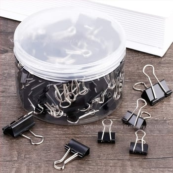 Clipsuri metalice pentru hârtie – Dacheng, metal, pachet de 150 bucăți